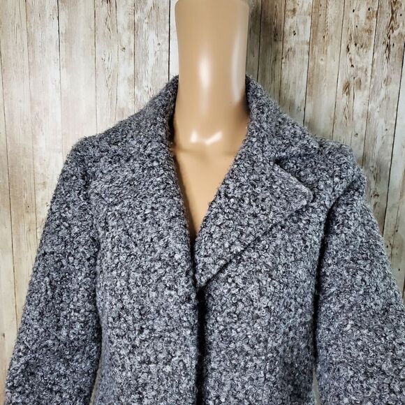 Women's winter Short coat Gray Size S - Picture 2 of 6